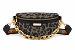 Sac banane léopard femme noir – forme souple