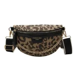 sac banane femme léopard noir