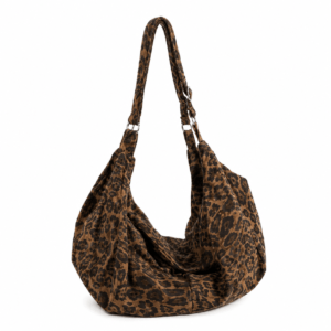 sac bandoulière léopard Marron