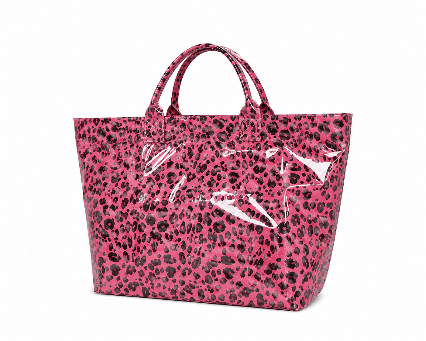 sac cabas léopard rose