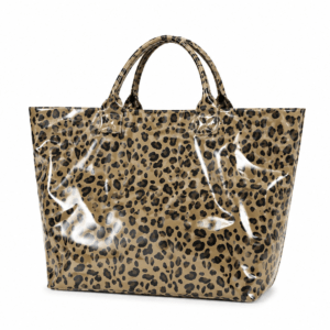 sac cabas léopard marron