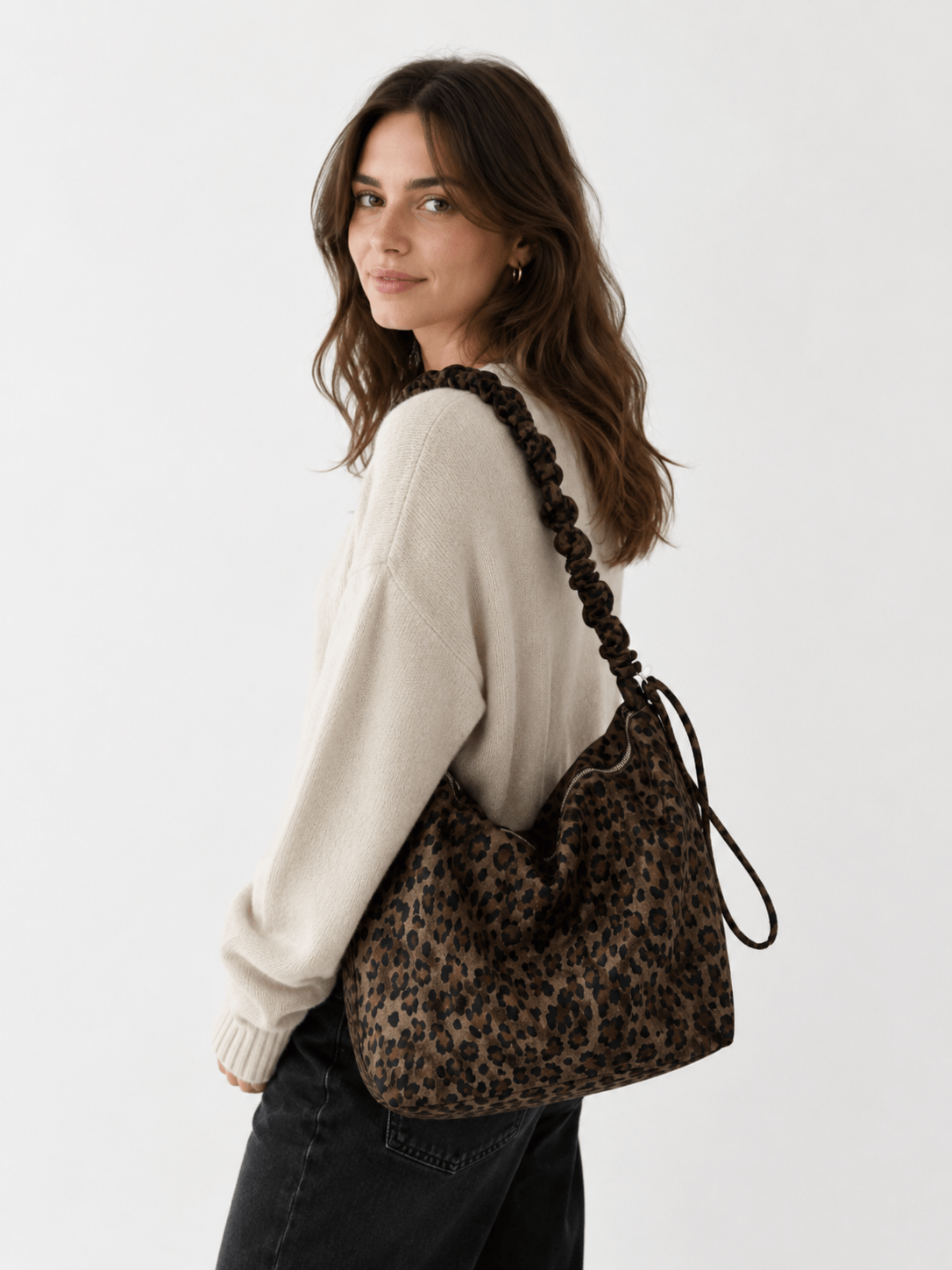 accessoire chic leopard marron