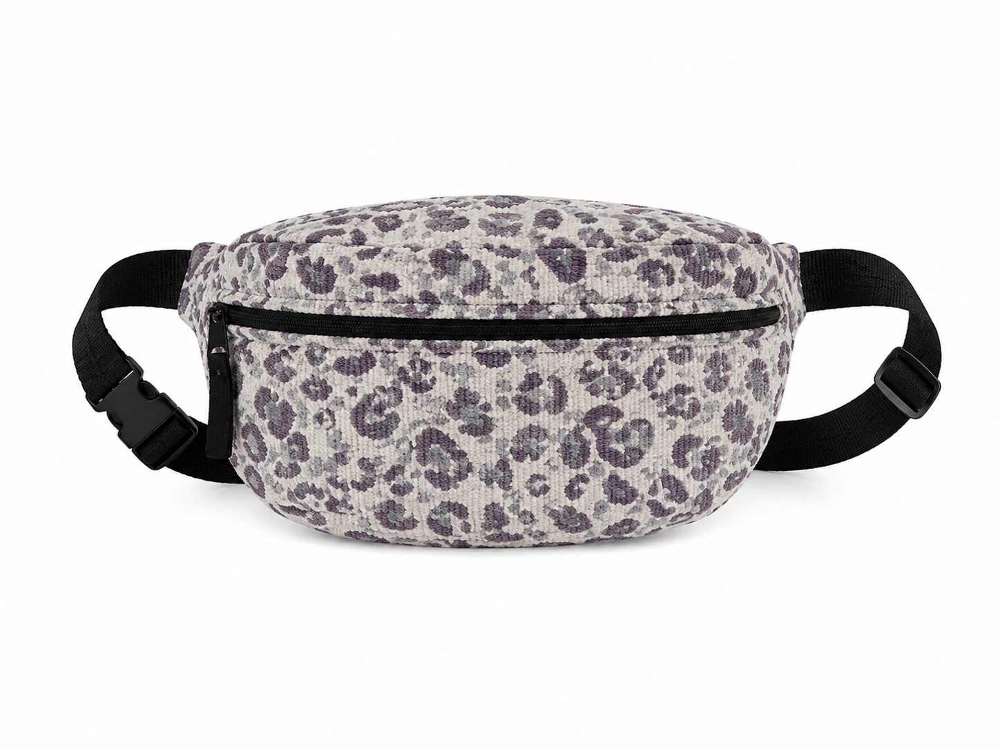 Sac banane léopard femme violet