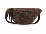 Sac banane léopard femme café en toile