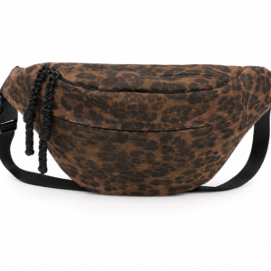 Sac banane léopard femme café en toile