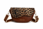Sac banane léopard femme marron