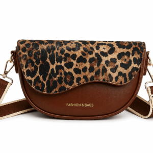 Sac banane léopard femme marron