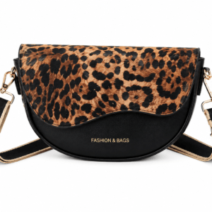 Sac banane léopard femme noir