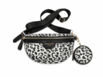 Sac banane léopard femme blanc