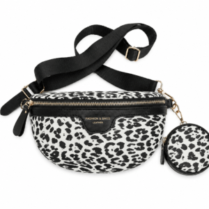 Sac banane léopard femme blanc