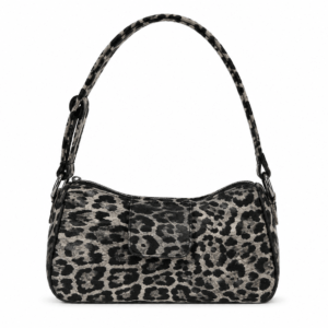 Sac à main bandoulière léopard femme gris