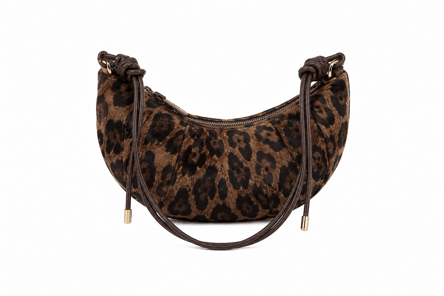 Sac à main bandoulière léopard femme marron en polyester