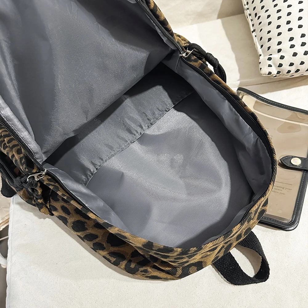 léopard sac dos moderne