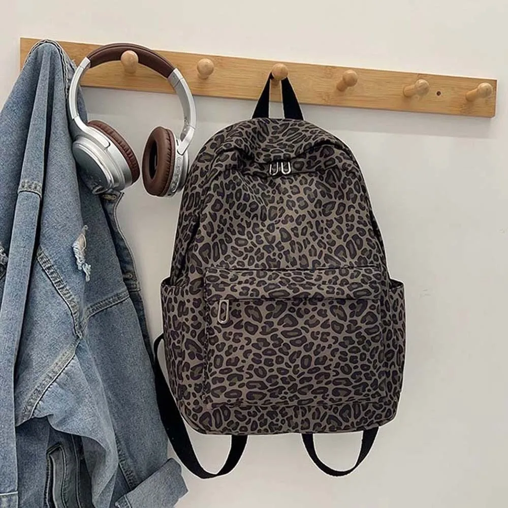 sac à dos motif léopard