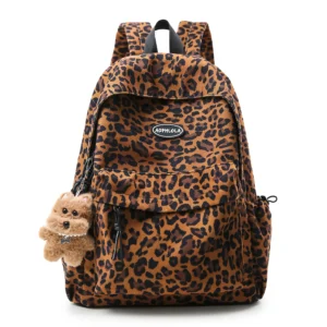 sac à dos léopard moderne