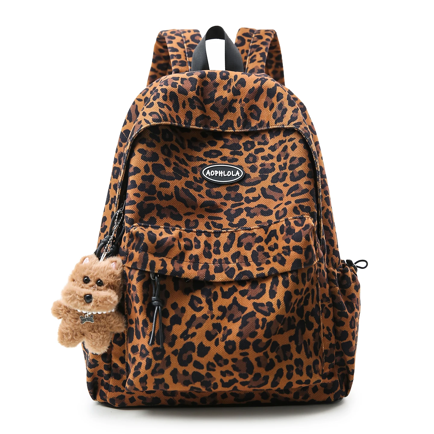 Sac à dos motif léopard
