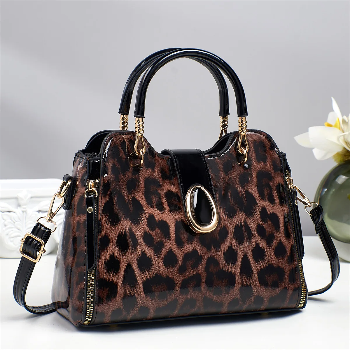 sac a main léopard chic