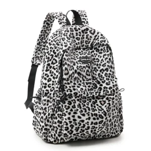 Sac a dos léopard Blanc