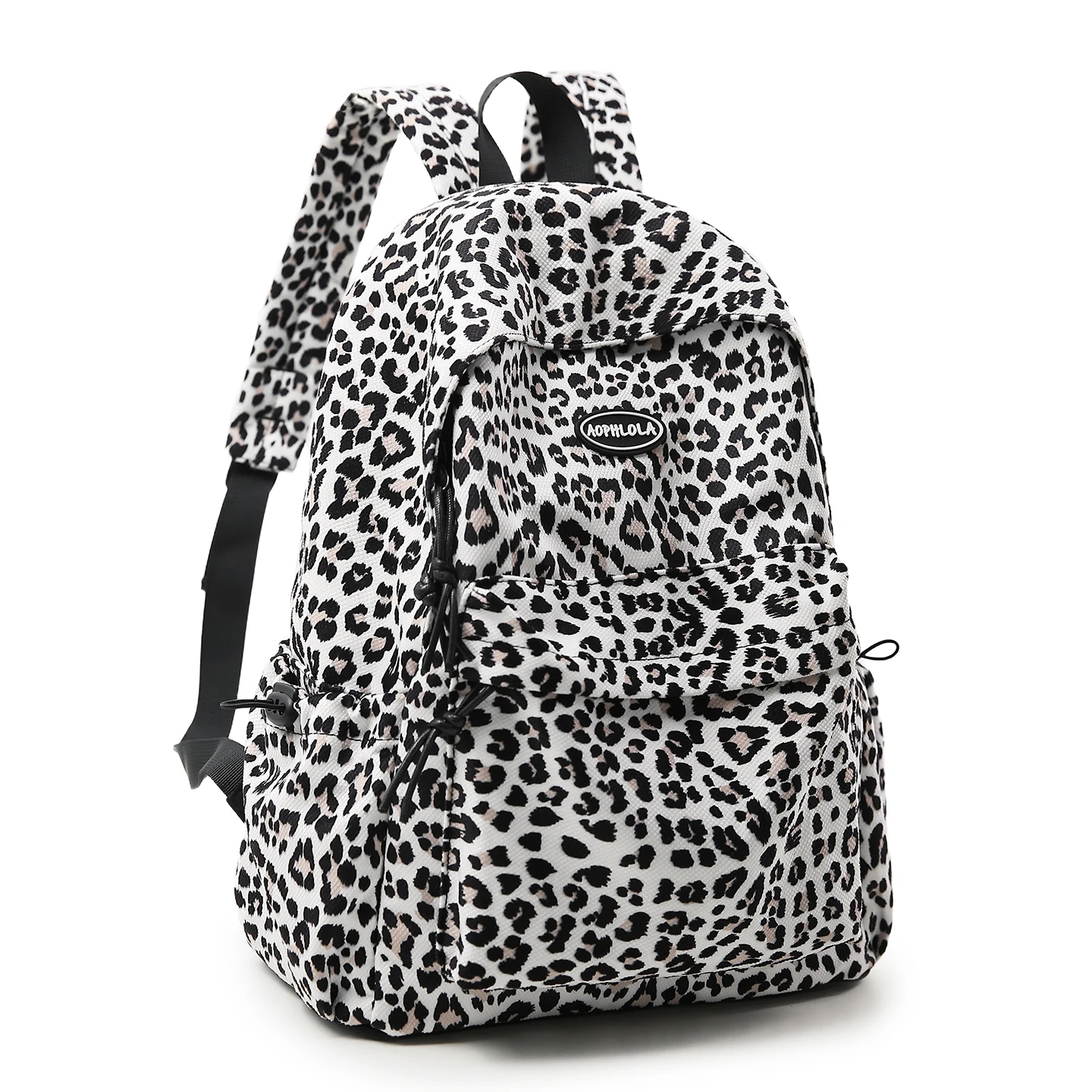 sac à dos léopard blanc
