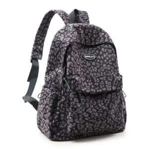 sac a dos léopard violet