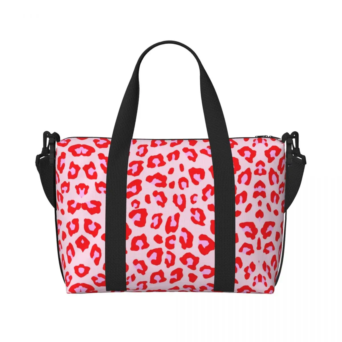 sac de sport léopard rose