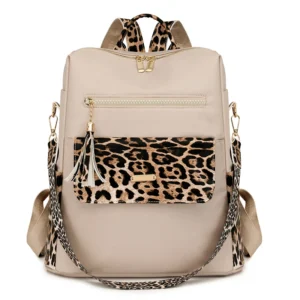 sac à dos femme léopard