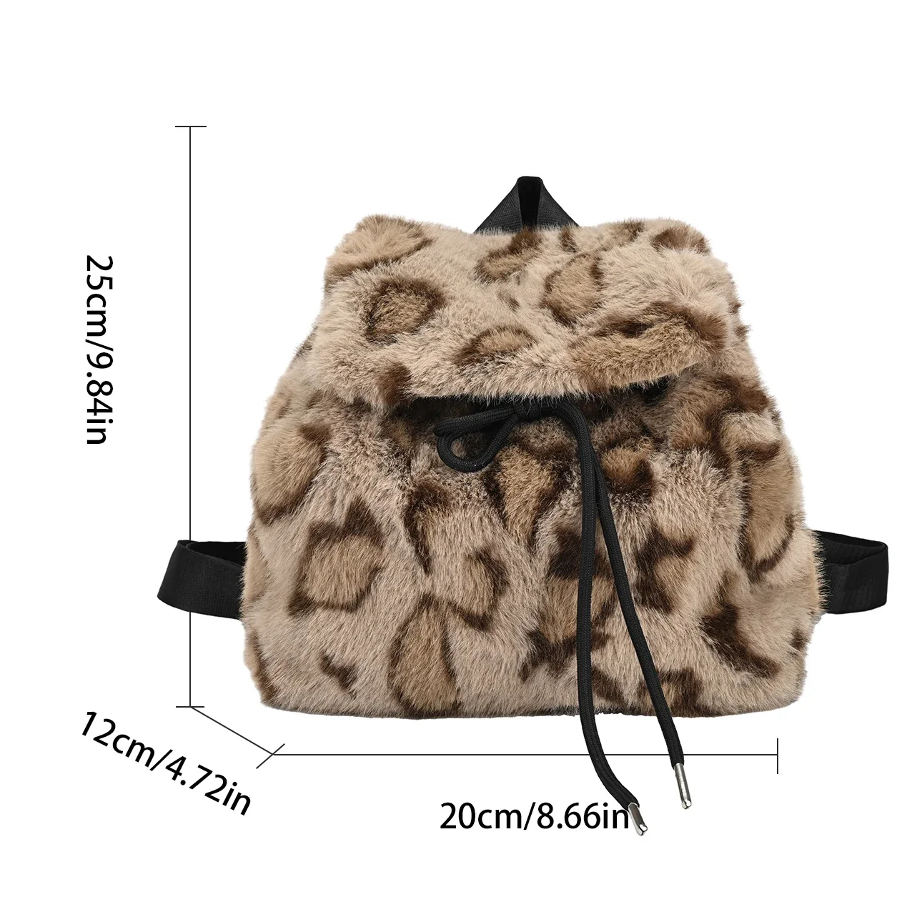 petit sac à dos tendance léopard