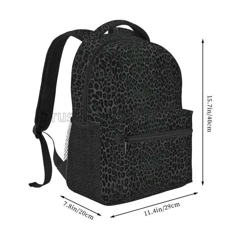 Toile noire léopard