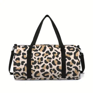 sac léopard rose clair