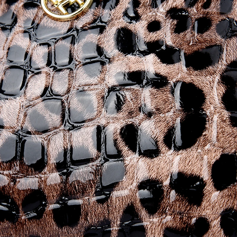 sac en polyester léopard