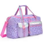Sac de sport fille léopard violet