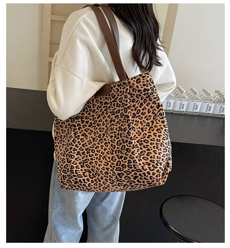 grand sac cabas femme léopard