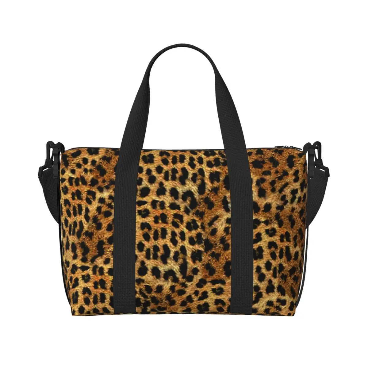 sac de sport léopard café