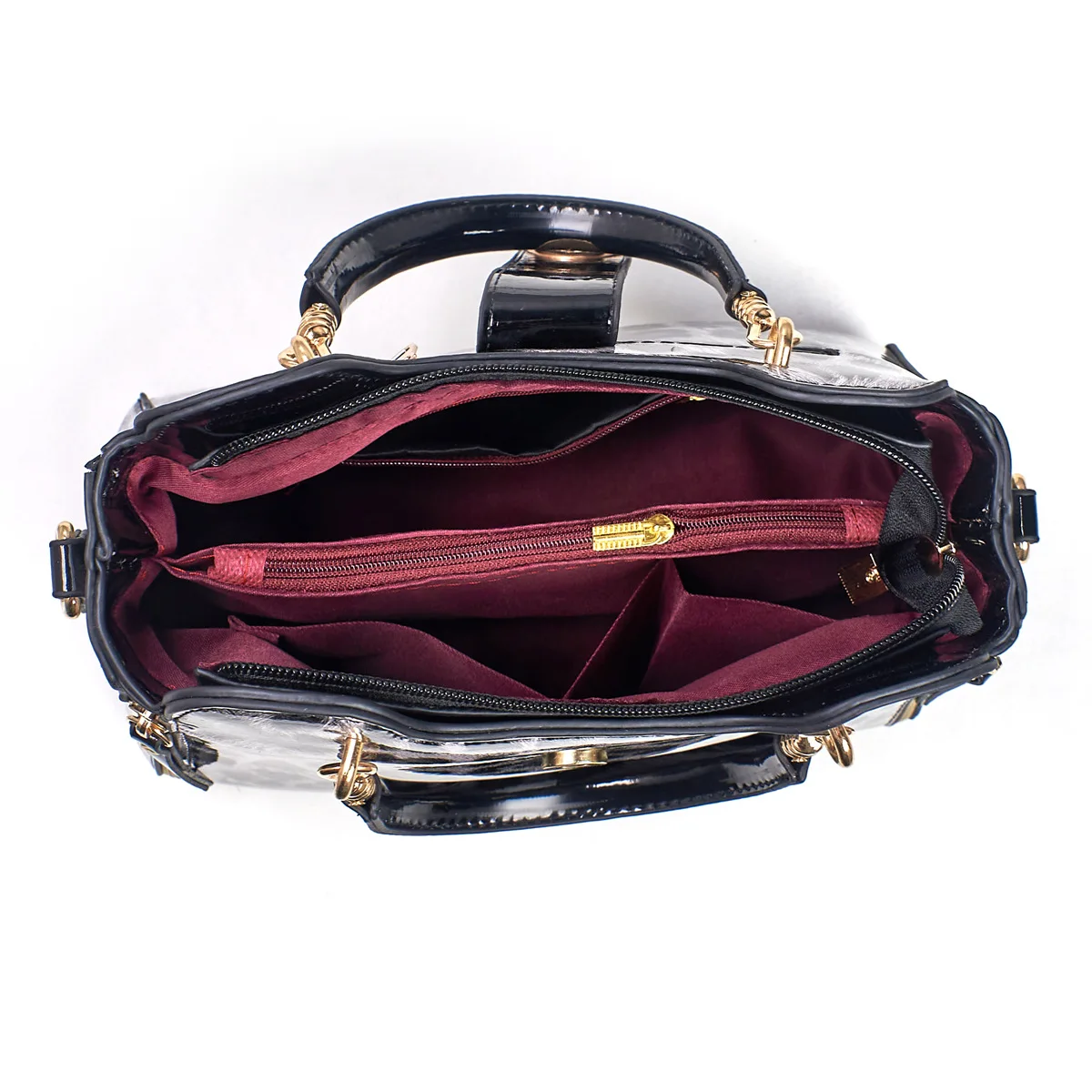 sac léopard blanc noir