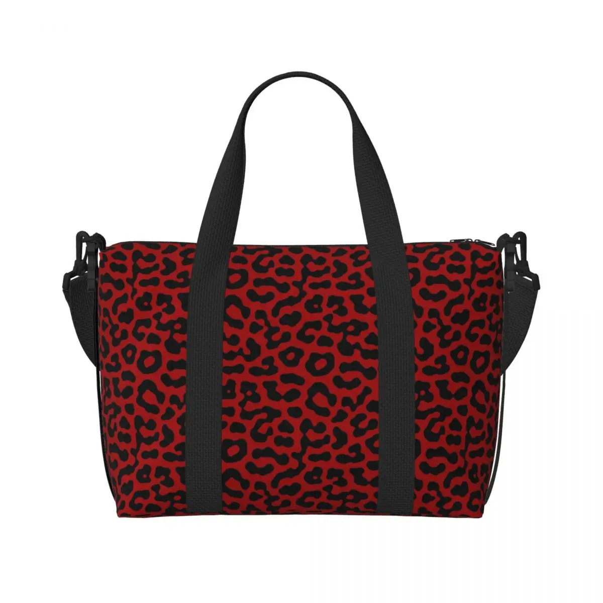 sac de sport rouge leopard