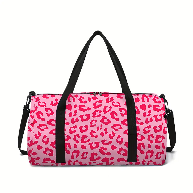 léopard rose clair sac