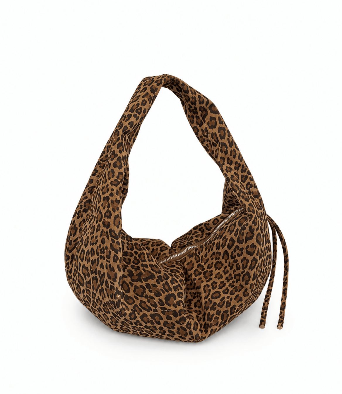 Sac bandoulière léopard unisexe marron en polyester
