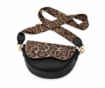 sac banane léopard chic noir