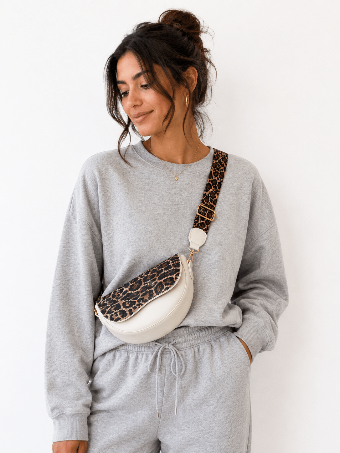 accessoire mode léopard blanc
