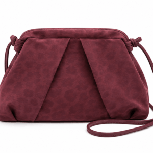 Sac bandoulière léopard femme rouge en polyester