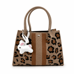 Sac à main bandoulière léopard femme marron en polyester