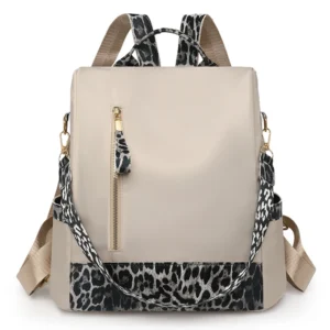 Sac Léopard Femme Chic Blanc Noir