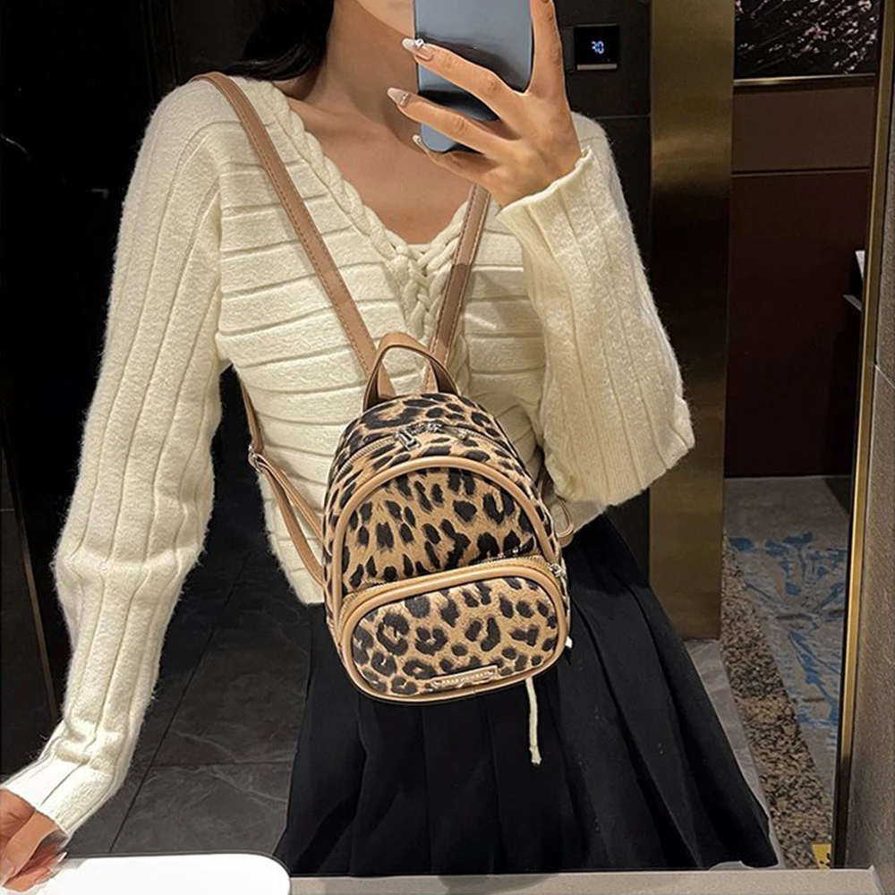 Sac Léopard Marron Clair