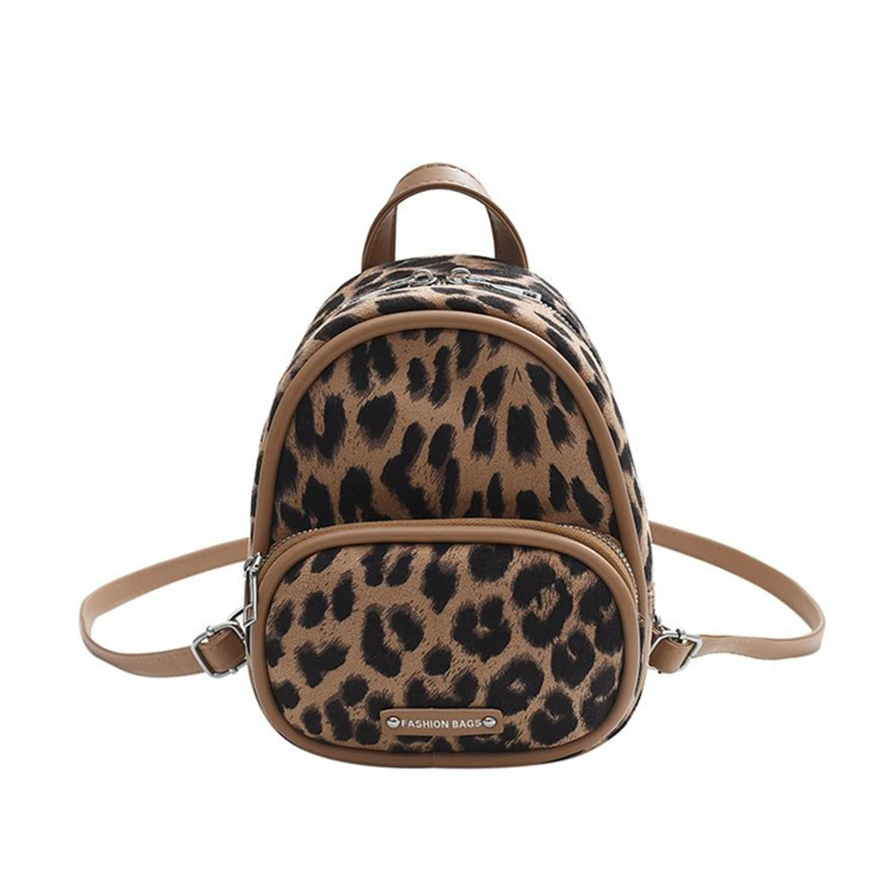 Petit Sac à Dos Léopard Femme