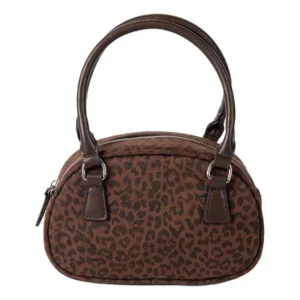 sac léopard café élégant