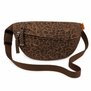 Sac banane léopard unisexe café en polyester