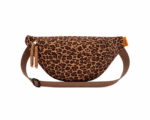 Sac banane léopard unisexe marron en polyester
