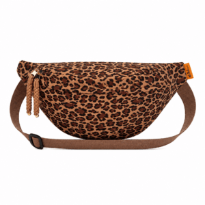 Sac banane léopard unisexe marron en polyester