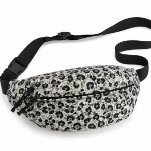 sac banane léopard noir