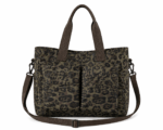 Sac de sport léopard unisexe vert – fermeture zippée